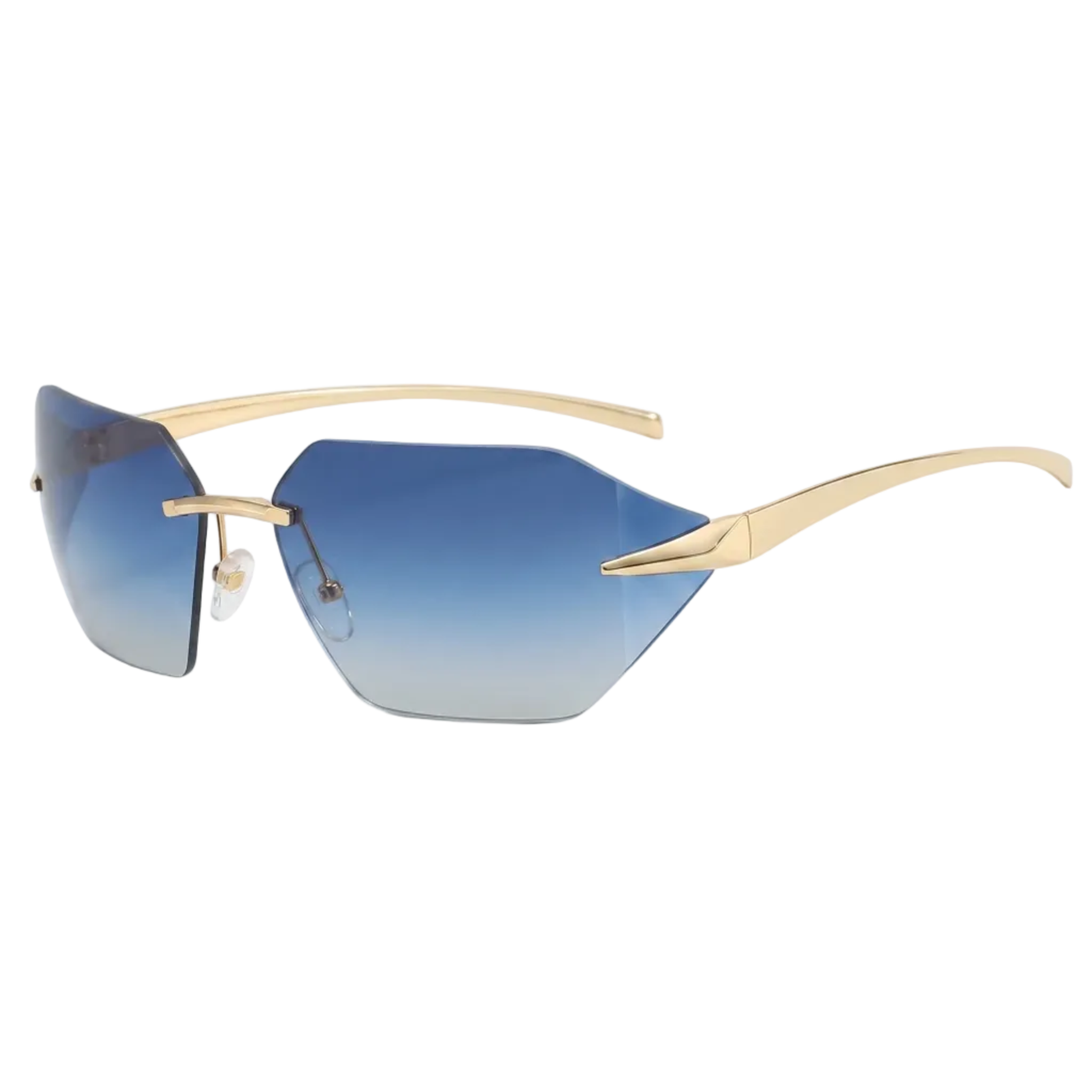Lunettes de Soleil "Futur" Bleue Fondu