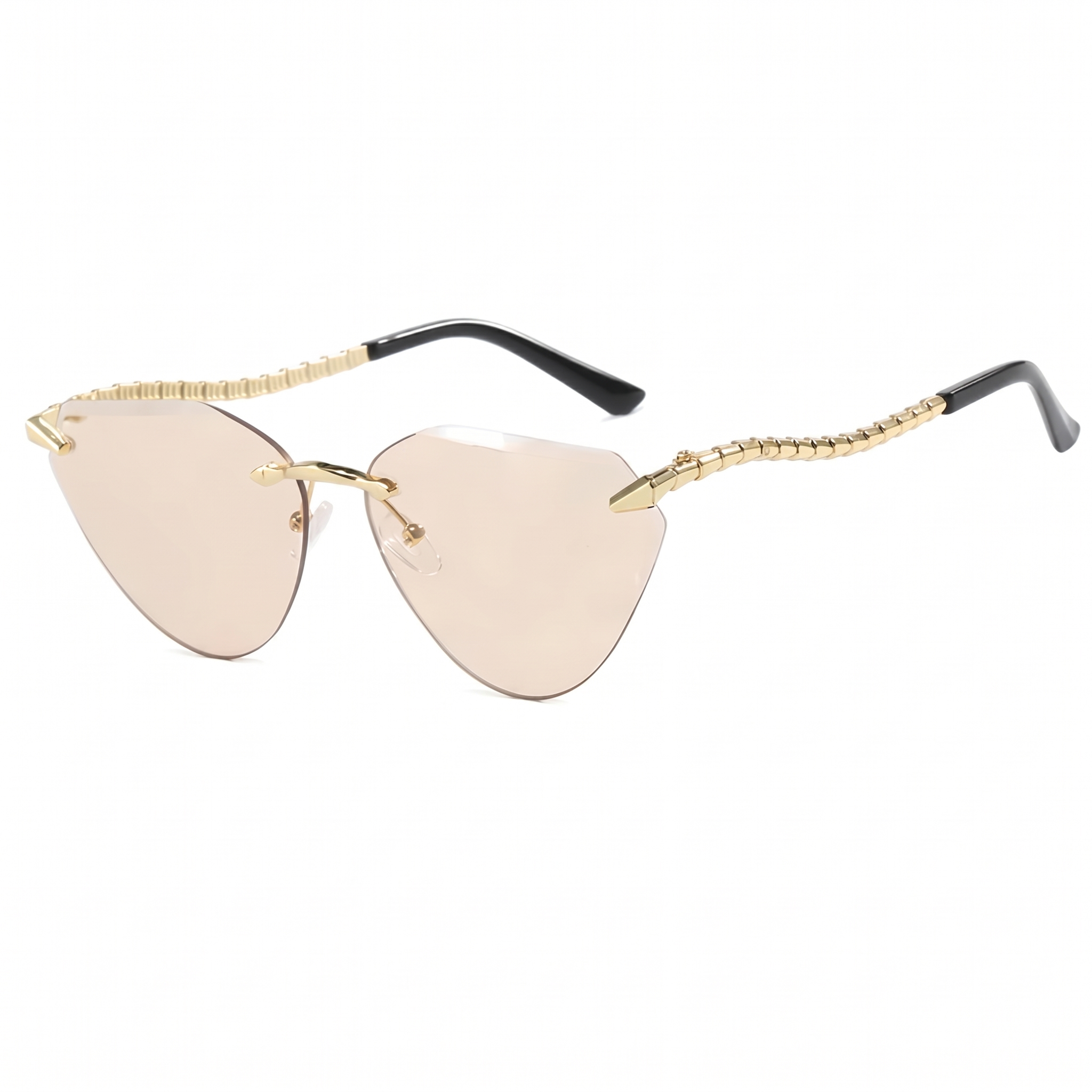 Lunettes de Soleil "Snake" Gold