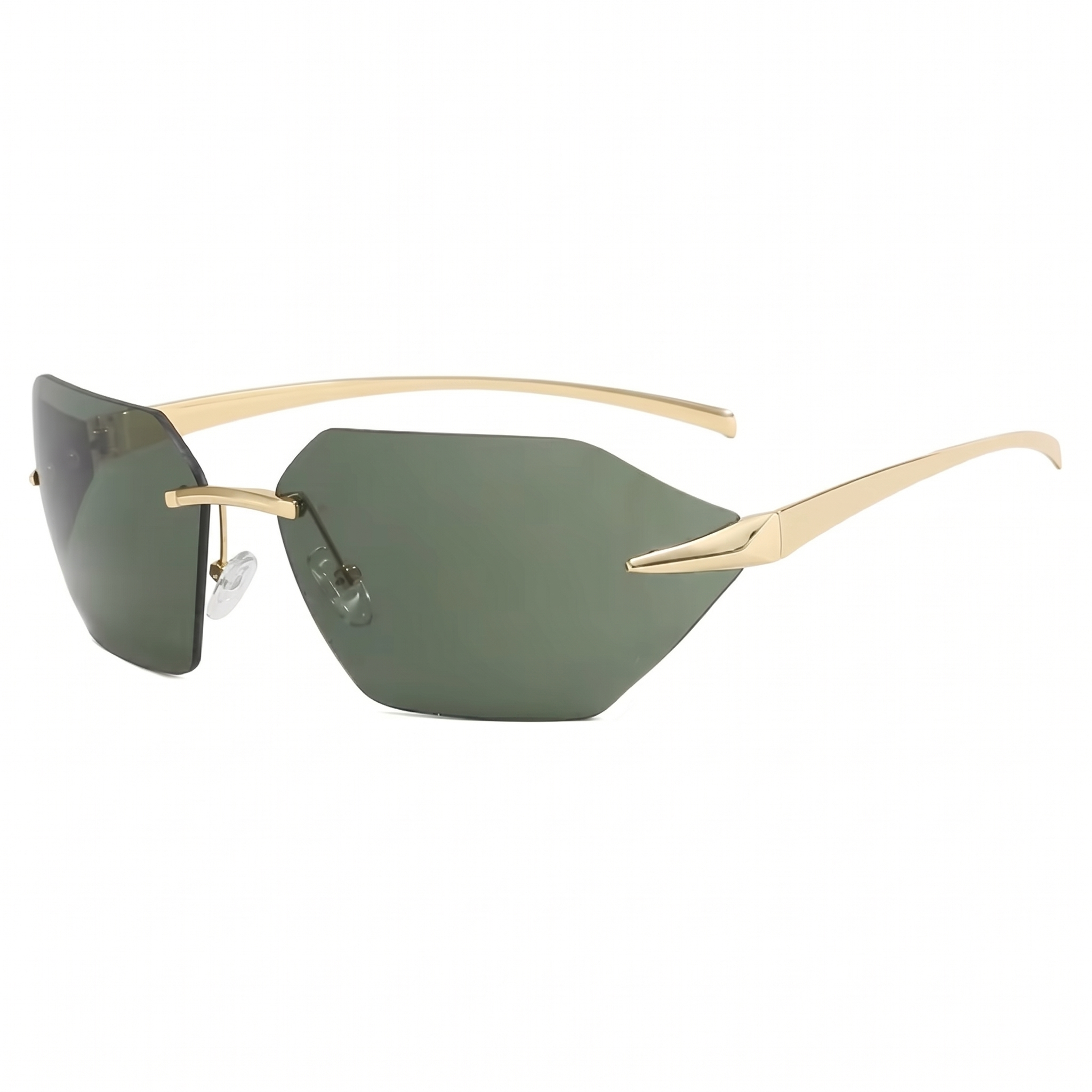 Lunettes de Soleil "Futur" Verte