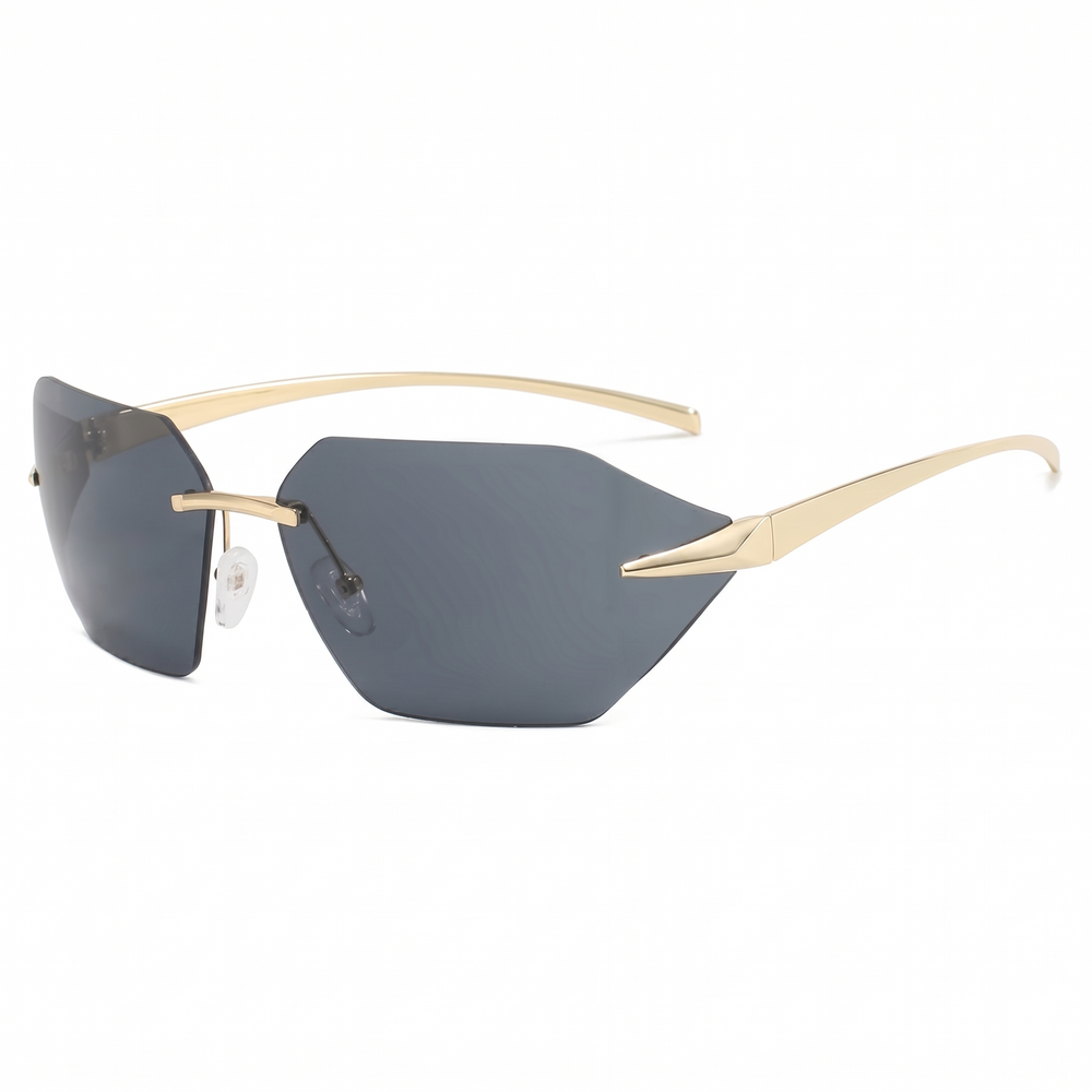 Lunettes de Soleil "Futur" Grises Fumées