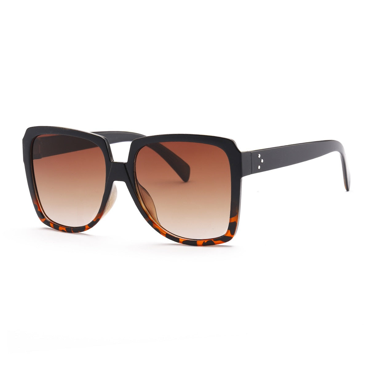 Lunettes de Soleil "Space" Marron Verres Fondus