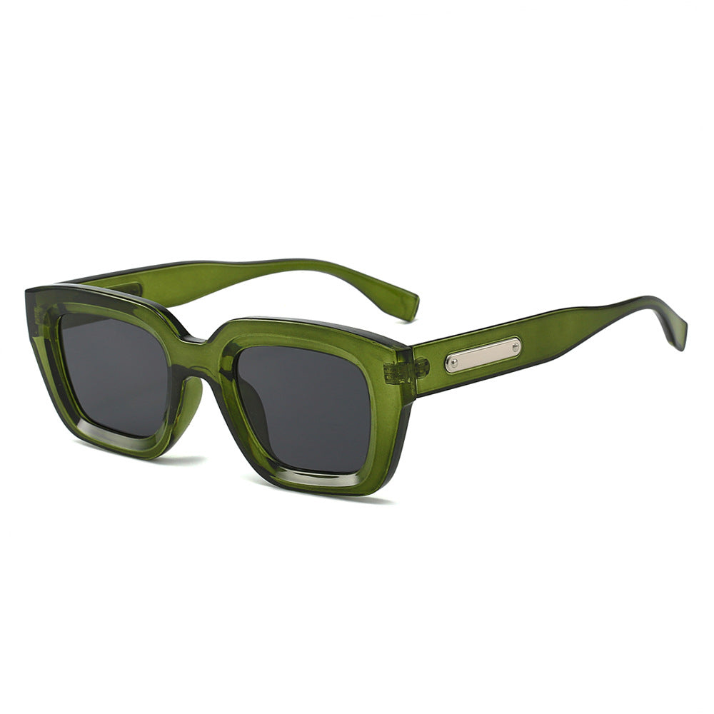 Lunettes de Soleil "Rétro" Vertes Kaki